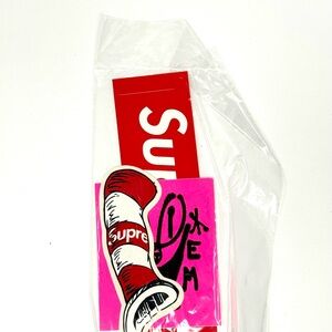 Supreme Red and Pink Sticker Set Dr Seuss